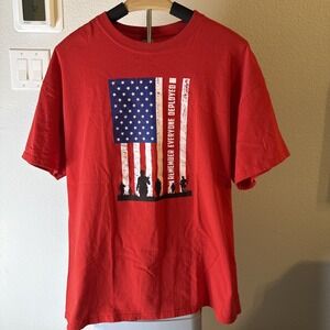 R.E.D. Remember Everyone Deployed Men's  Shirt‎ Size XL